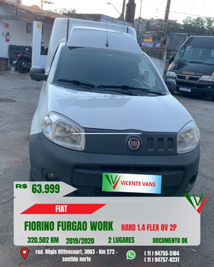 FIAT FIORINO 1.4 MPI FURGAO HARD WORKING 8V