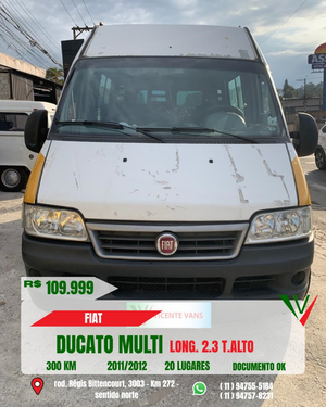 FIAT DUCATO 2.3 MULTI TETO ALTO 16V TURBO