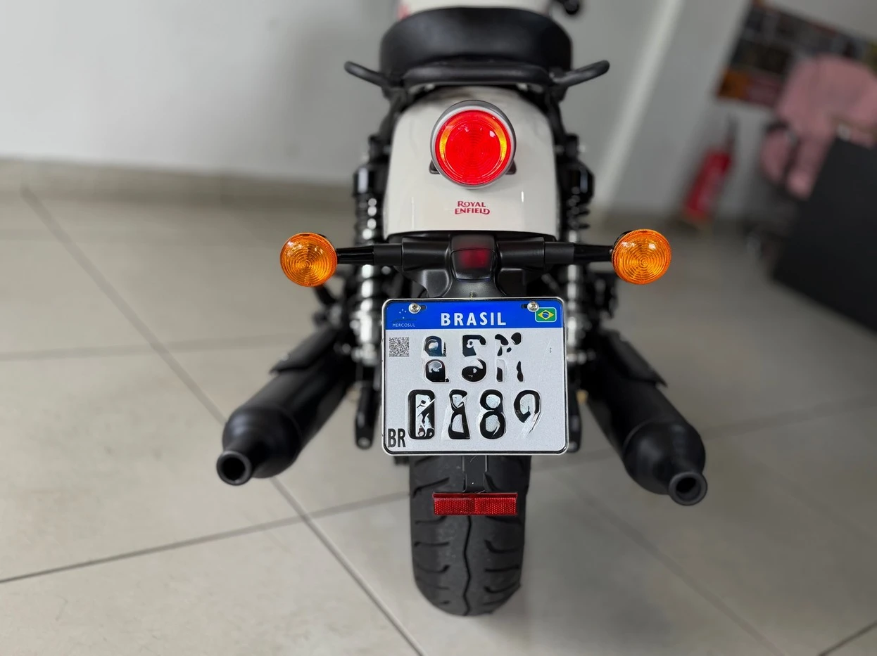 ROYAL ENFIELD SHOTGUN 650 STENCIL WHITE