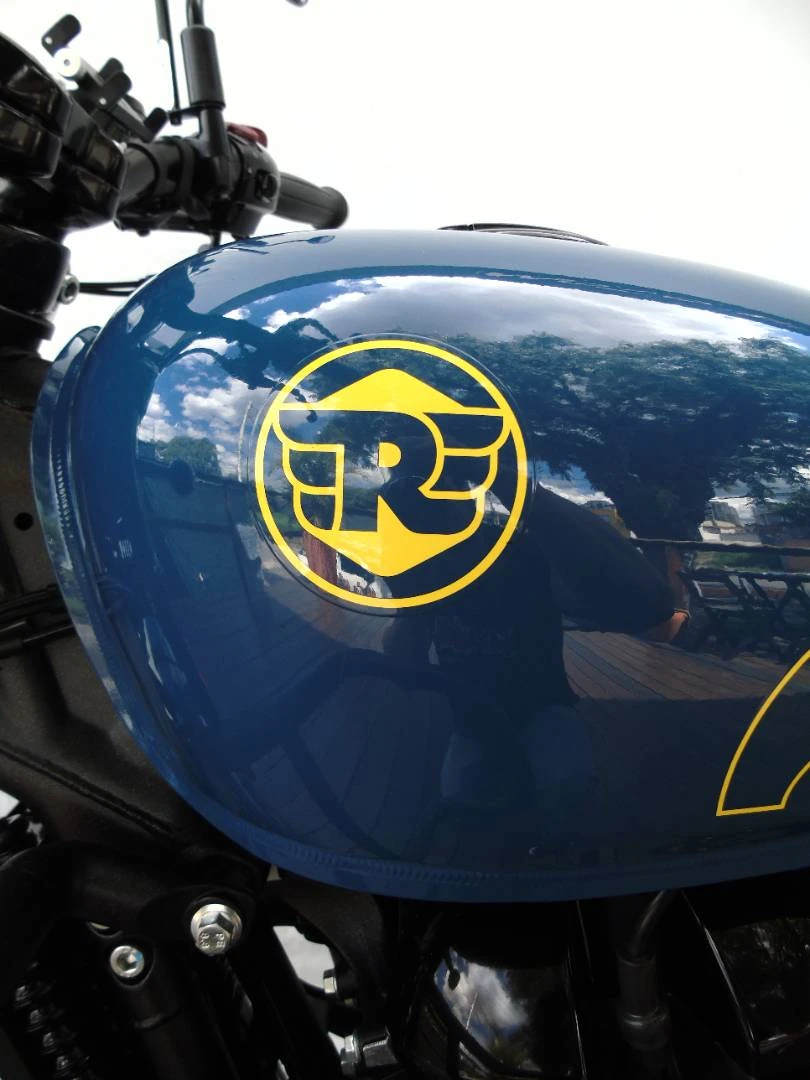 ROYAL ENFIELD SHOTGUN 650 STENCIL WHITE