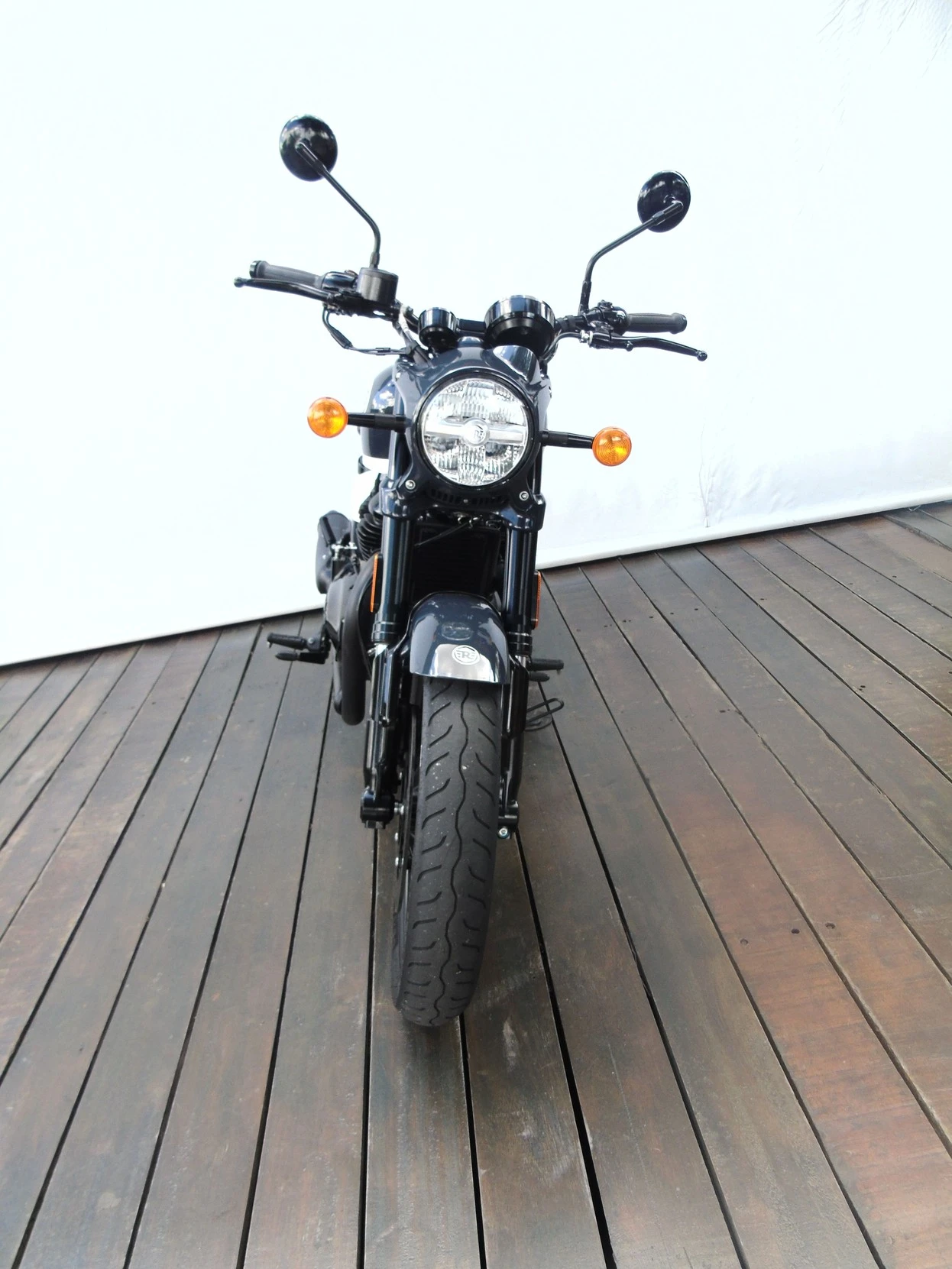 ROYAL ENFIELD SHOTGUN 650 STENCIL WHITE