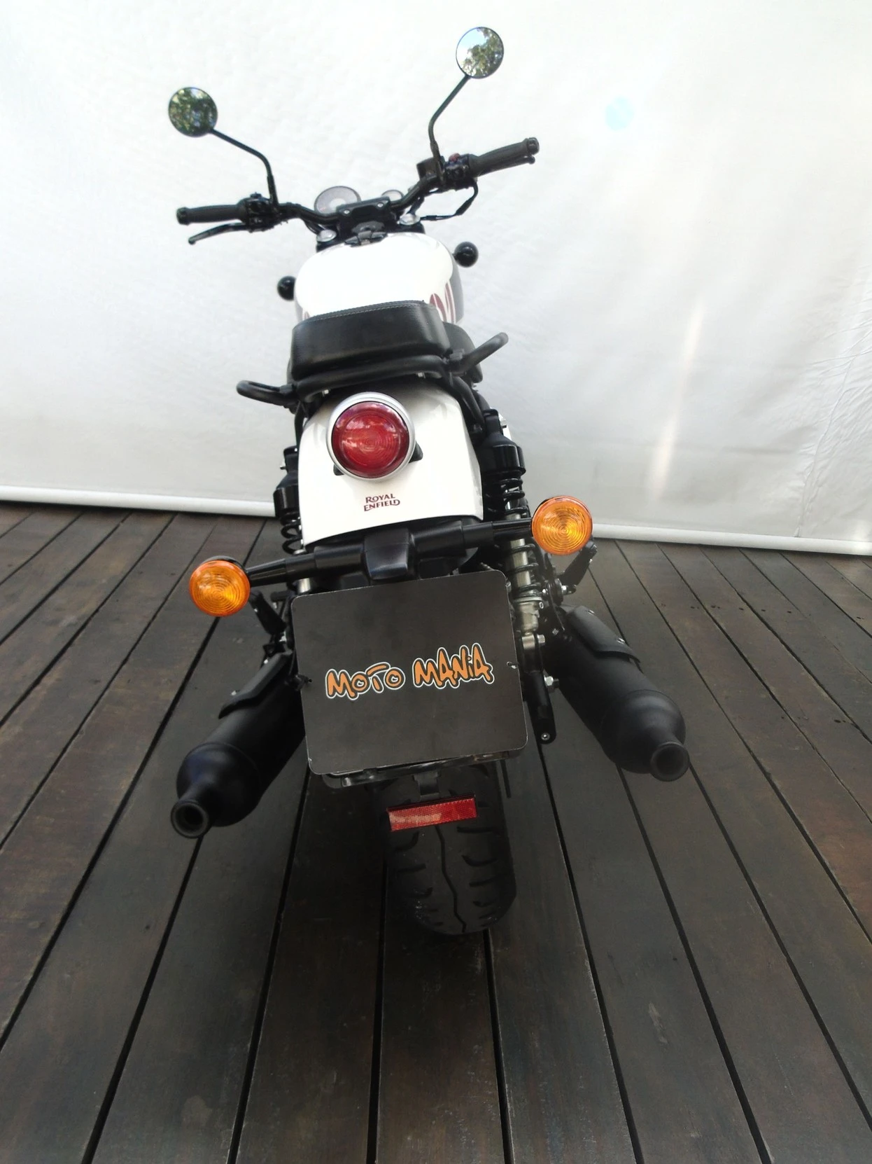 ROYAL ENFIELD SHOTGUN 650 STENCIL WHITE