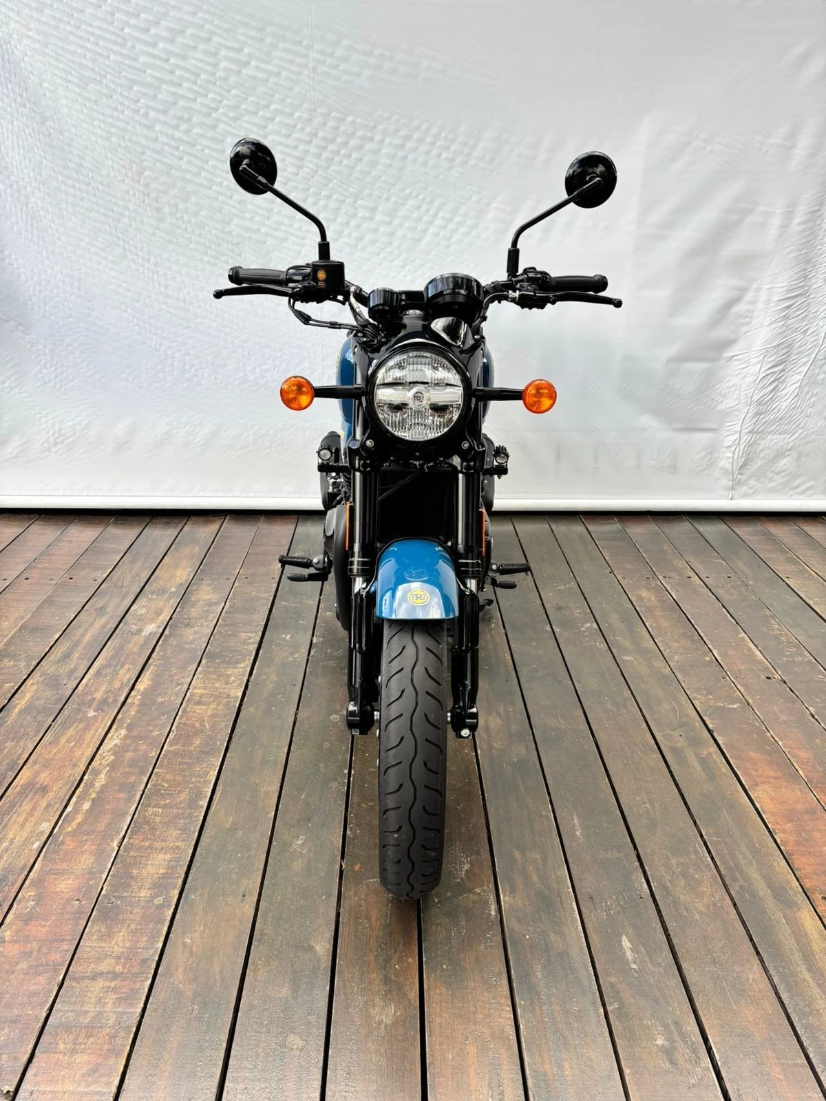 ROYAL ENFIELD SHOTGUN 650 STENCIL WHITE