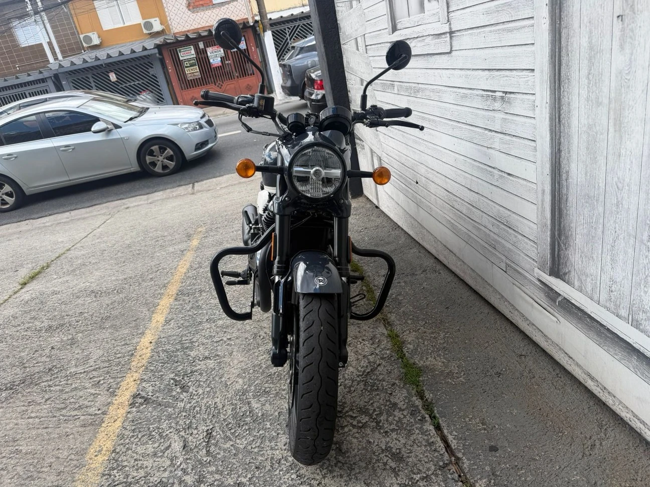 ROYAL ENFIELD SHOTGUN 650 STENCIL WHITE