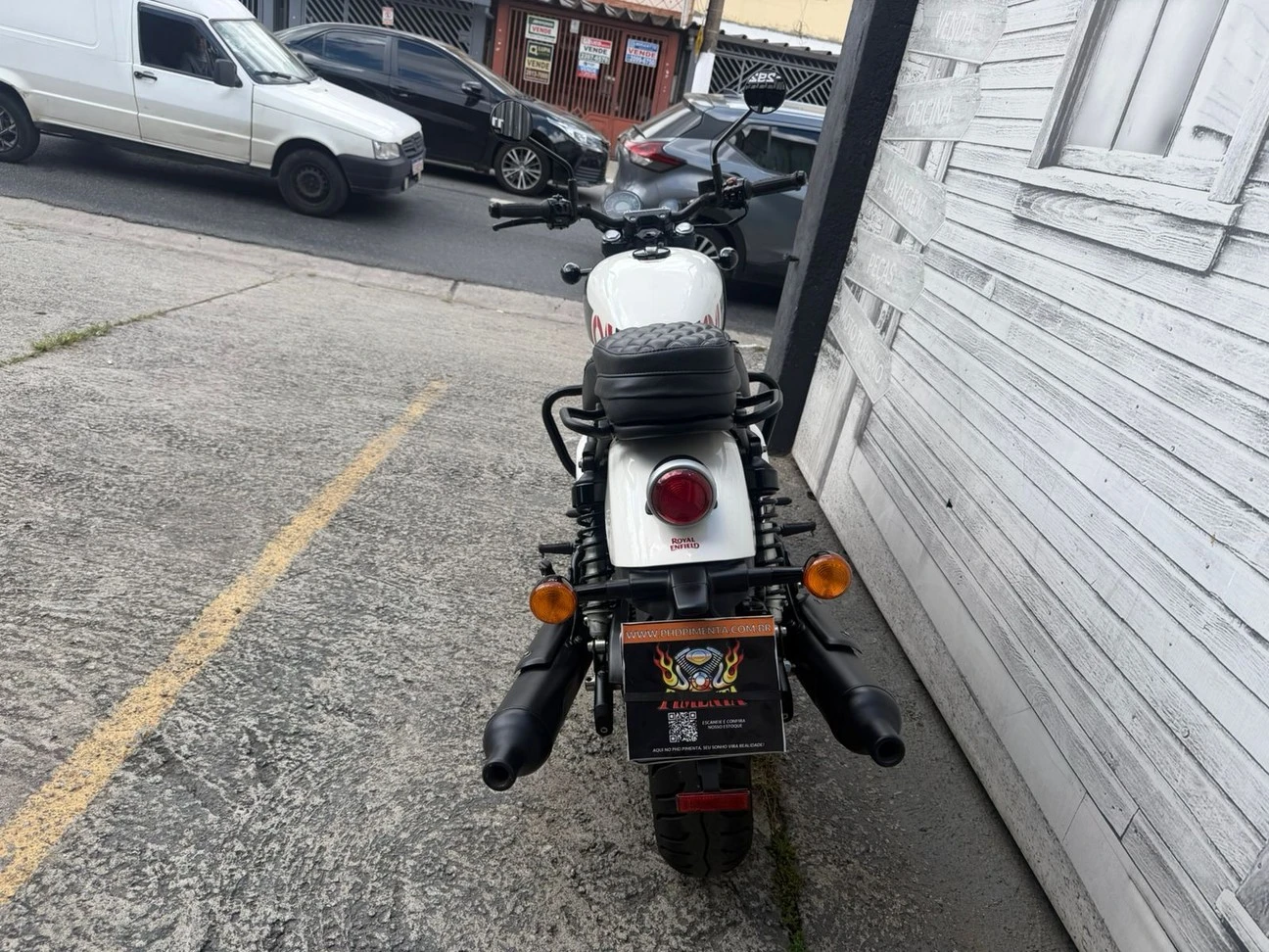 SHOTGUN 650 STENCIL WHITE 