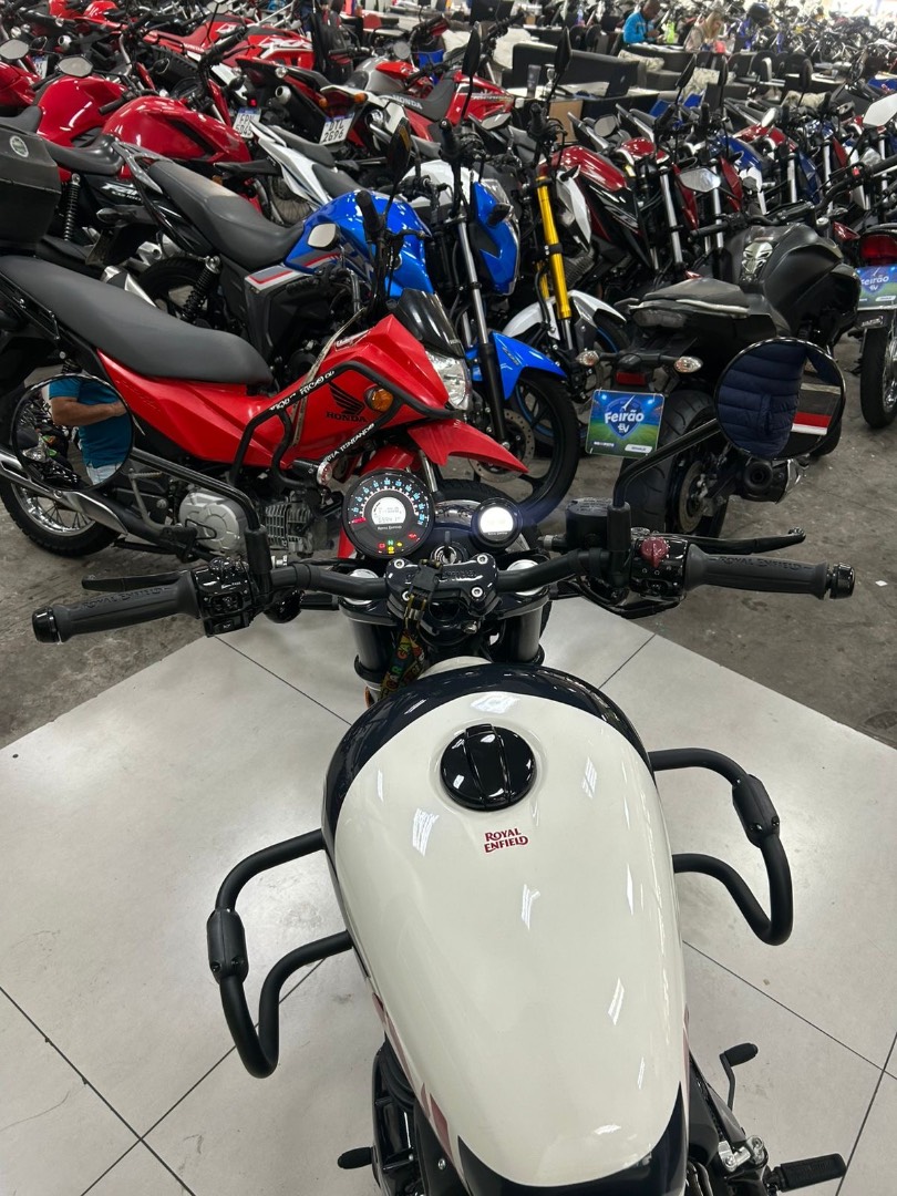 ROYAL ENFIELD SHOTGUN 650 STENCIL WHITE
